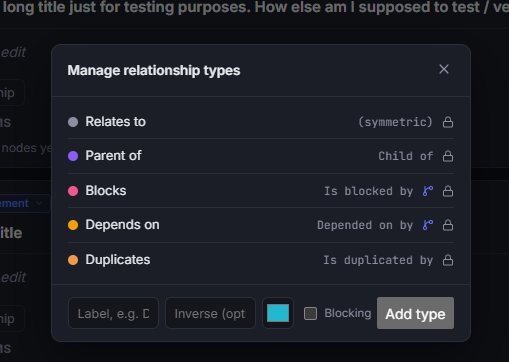 Manage Relationships